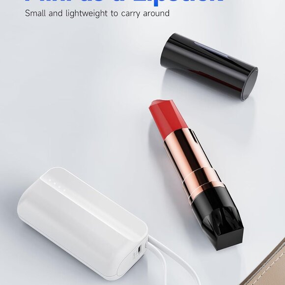 Tiitarn Small Portable Charger, 5000mAh Foldable Power Bank Built in Stand Mini - Picture 3 of 6